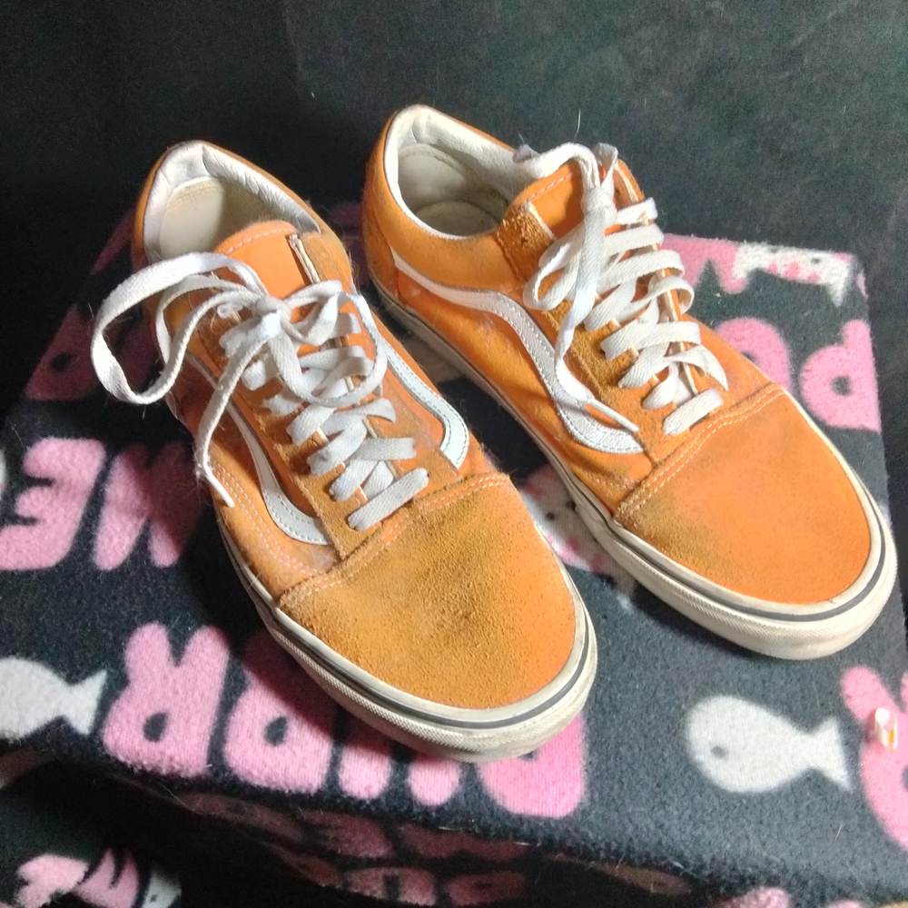 Orange and White Sneakers